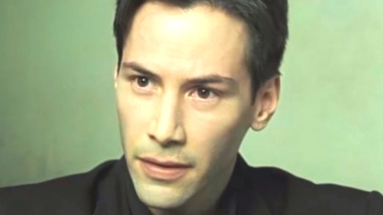 Keanu Reeves in close-up