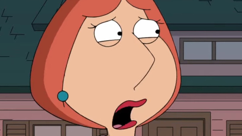 Lois in Family Guy shocked