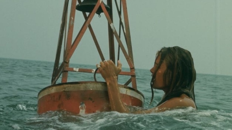 Chrissie being attacked by the unseen shark in Jaws