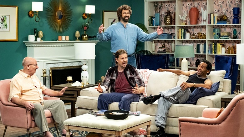 Tim and Eric leads a room in cheering on Beef House (2020)