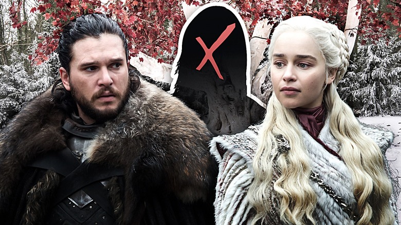 Jon Snow and Dany with missing character