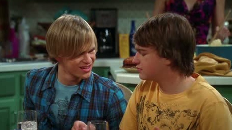 Eldridge and Jake in the kitchen