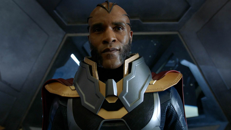 The Monitor grinning on The Arrowverse