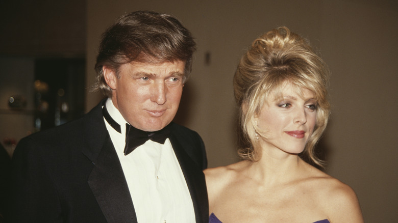 Donald Trump and Marla Maples in 1992