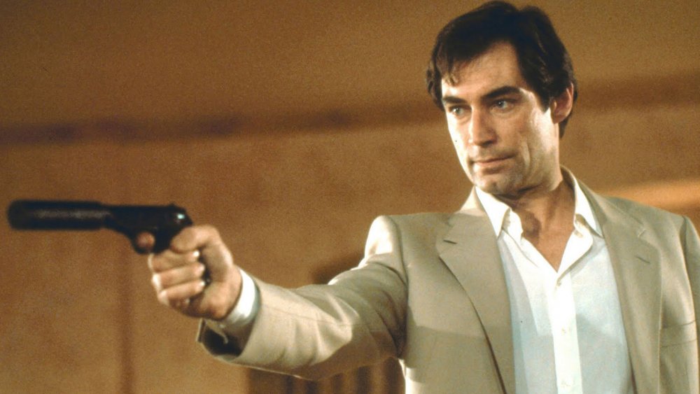 Timothy Dalton as James Bond in The Living Daylights