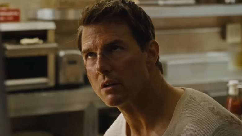 Jack Reacher looking up