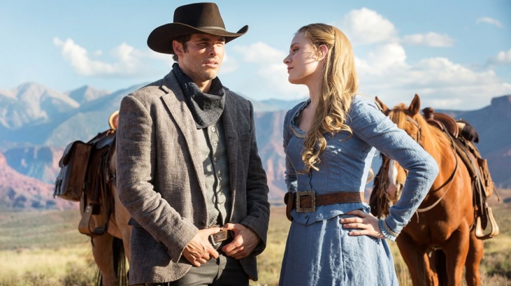 James Marsden and Evan Rachel Wood on Westworld