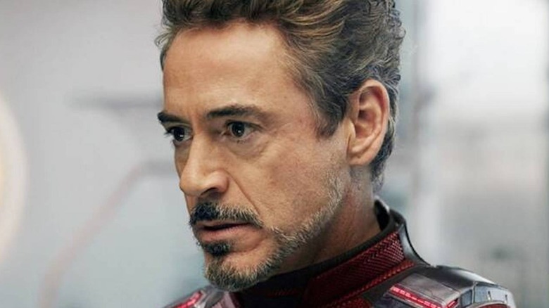 Tony Stark wearing the Advanced Tech Suit