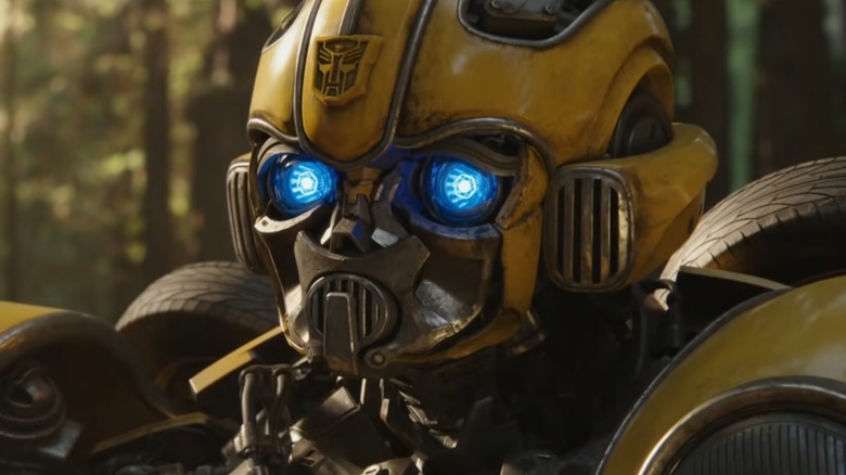 Bumblebee glowing eyes