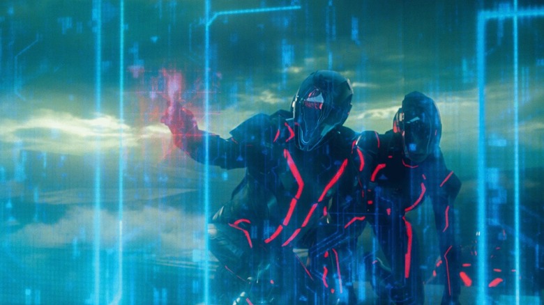Ares and Athena leading a break-in in Tron: Ares