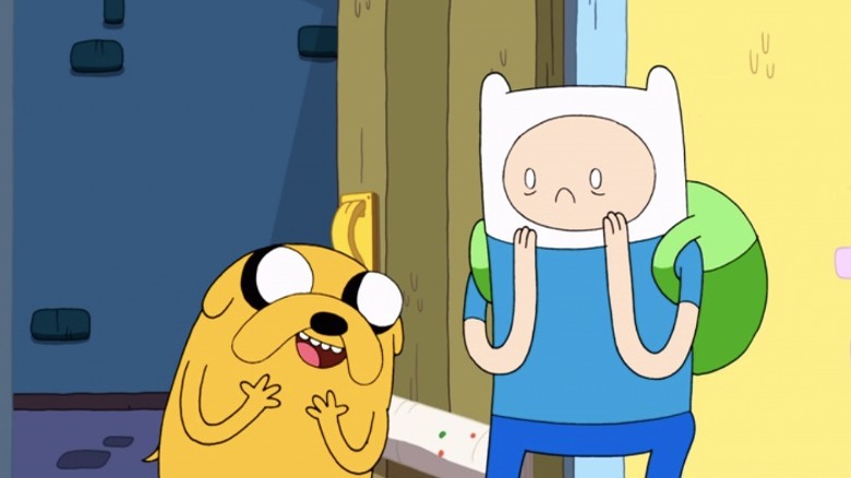 Jake and Finn on Adventure Time