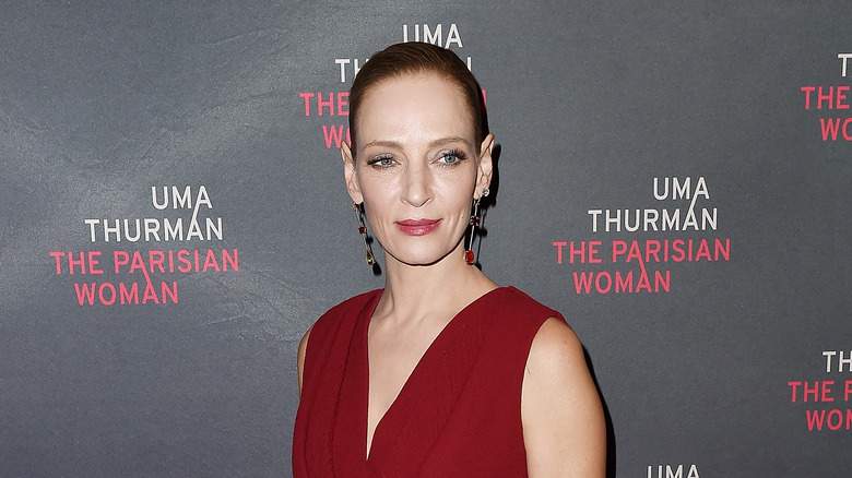 Uma Thurman Parisian Woman premiere