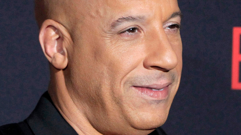 Vin Diesel smiling at cameras 