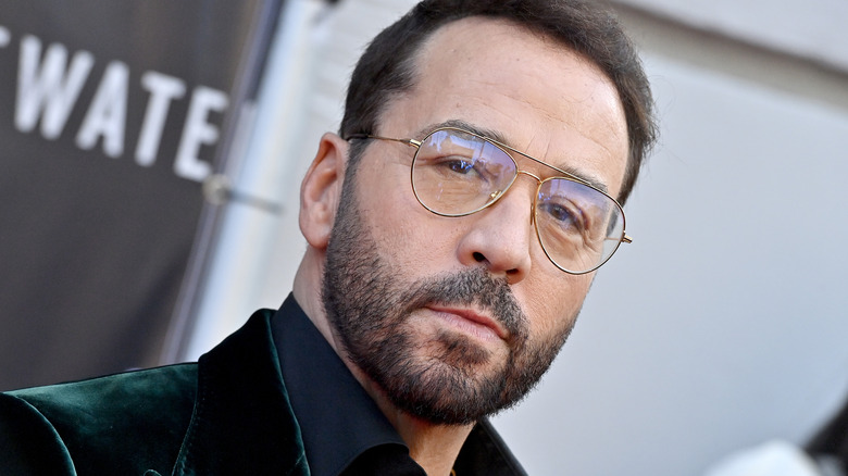 Jeremy Piven in suede jacket