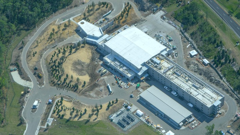 An aerial shot of the Star Wars: Galactic Starcruiser hotel