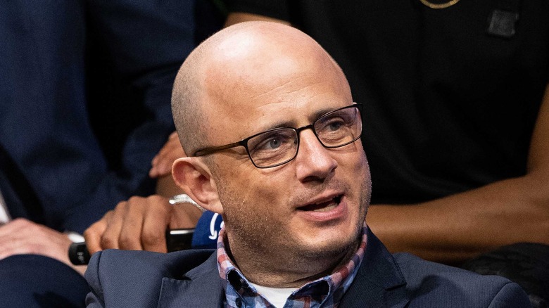 Eric Kripke on a couch 