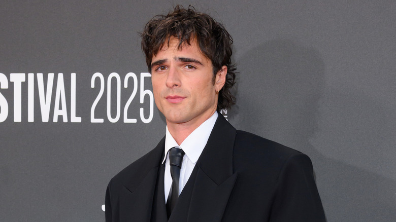 Jacob Elordi smiling at the BFI London Film Festival in London, England in 2025