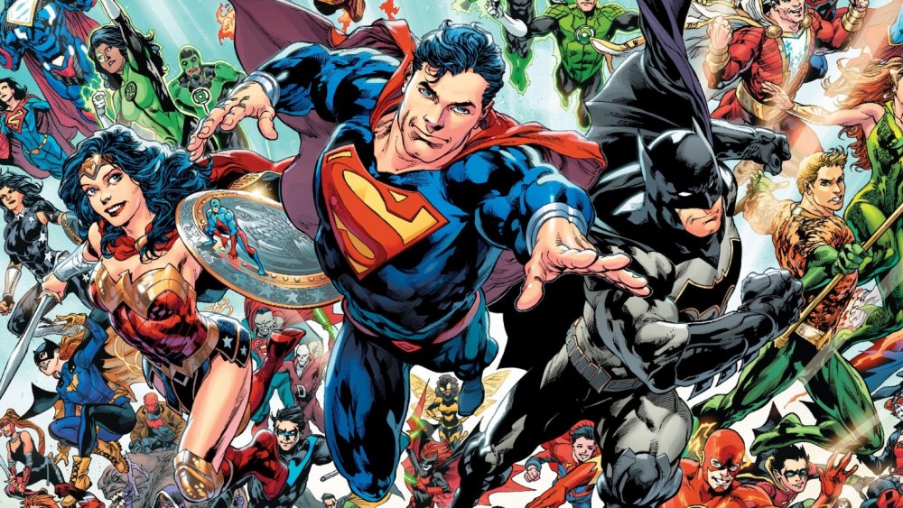 Promo art of the DC Universe heroes