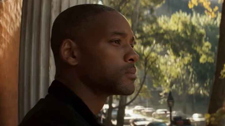 Robert Neville looking pensive