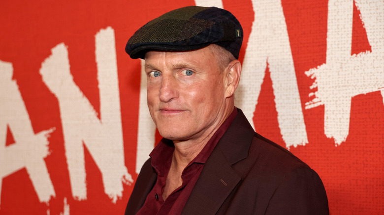 Woody Harrelson wearing a flat cap