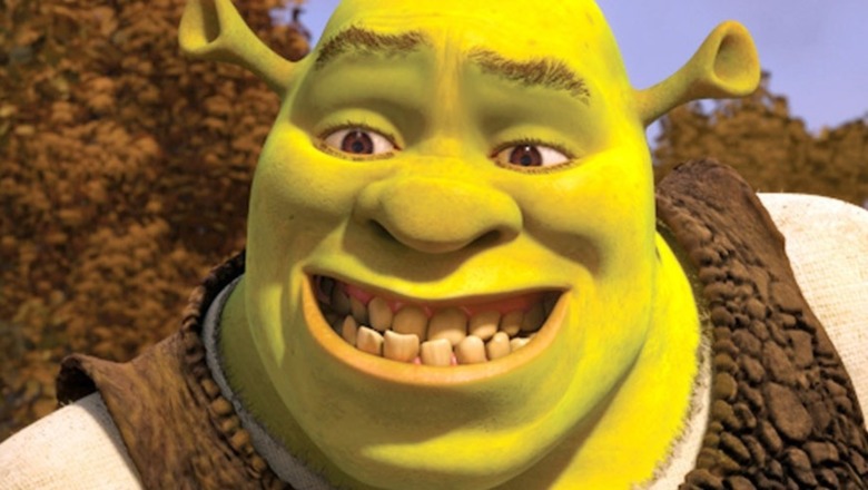 Shrek grinning enthusiatically