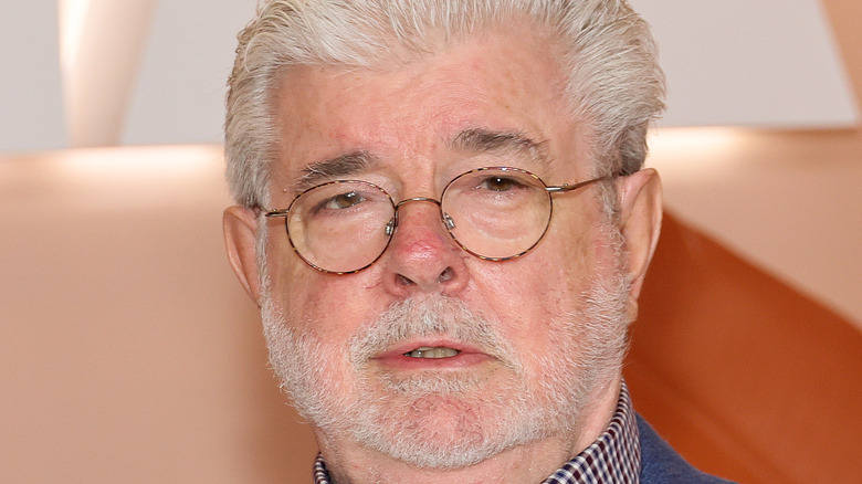 George Lucas posing at event