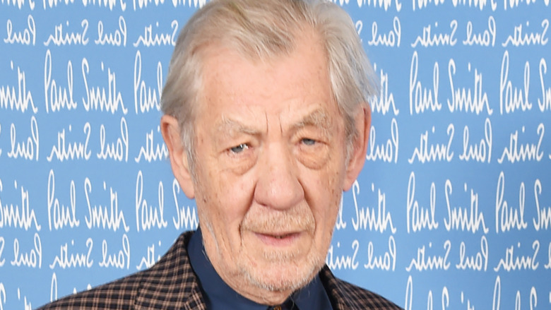 Ian McKellen smiles