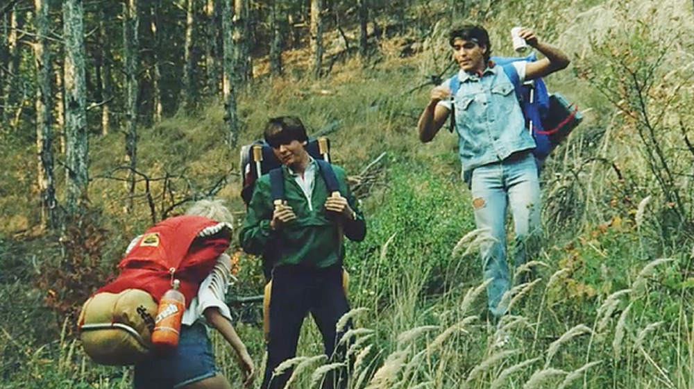Charlie Sheen, George Clooney and Laura Dern in Grizzly II: The Predator