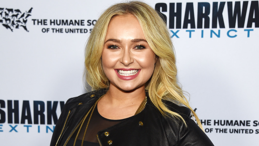 Hayden Panettiere black jacket