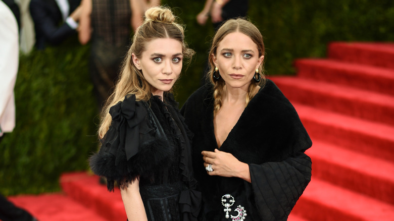 Mary-Kate and Ashley Olsen at a red carpet event