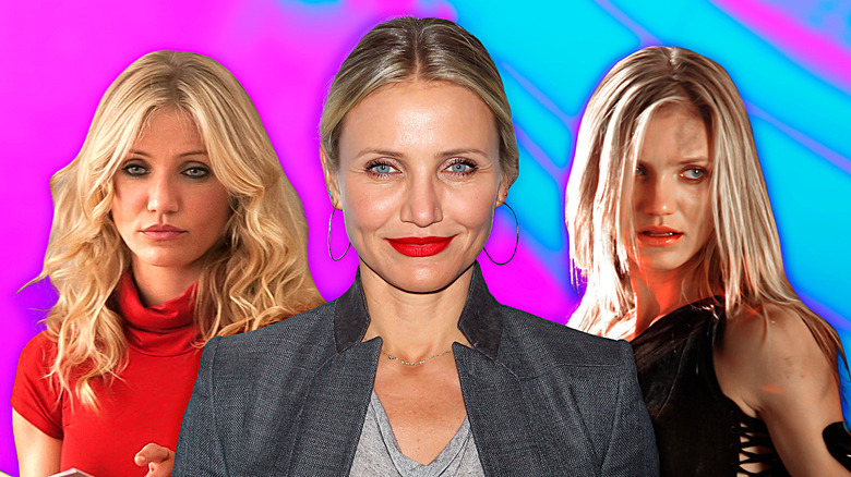 Three shots of Cameron Diaz