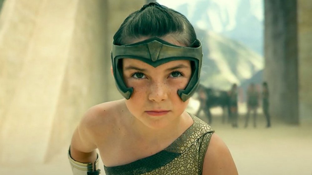 Lilly Aspell as young Diana Prince in Wonder Woman