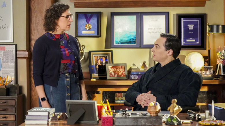 Amy confronts Sheldon in "Young Sheldon"