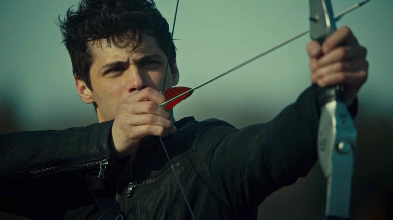 Alec shooting bow