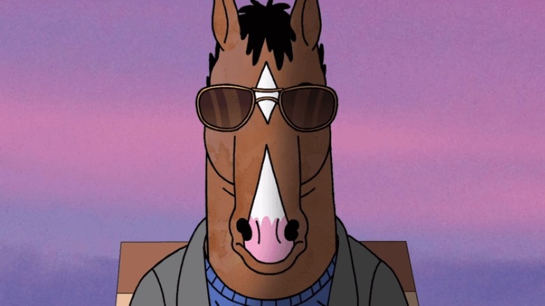 BoJack Horseman wearing sunglasses