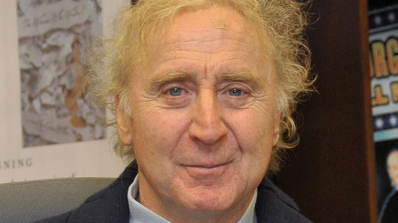 Gene Wilder offers a slight smile