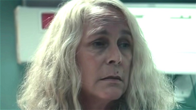 Laurie Strode looking terrified
