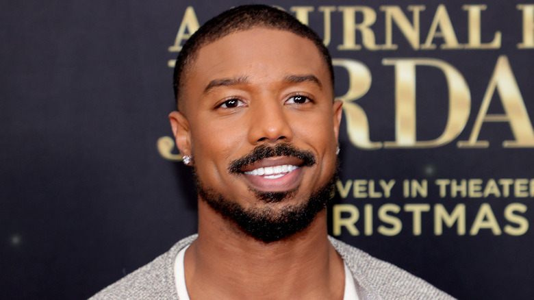 Michael B. Jordan at the premiere of A Journal for Jordan