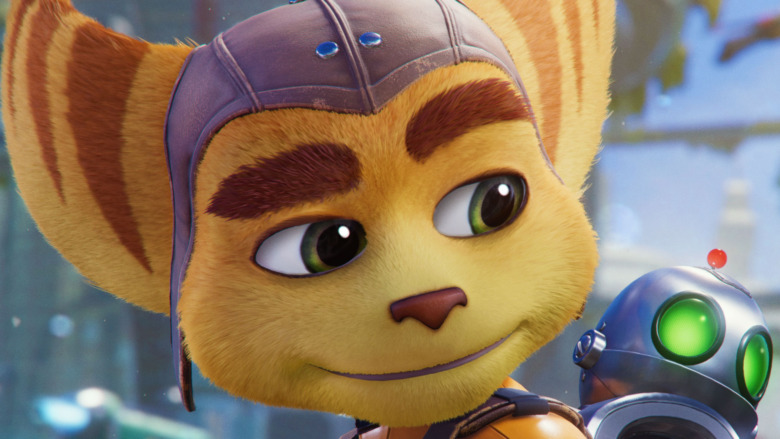 Ratchet looks at Clank