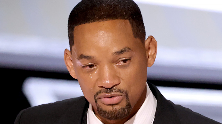 Will Smith delivers a teary eyed acceptance speech at the 94th annual Academy Awards