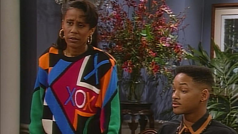 Will Smith with his mother