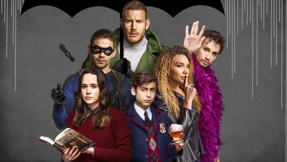 The cast of superhero series Umbrella Academy