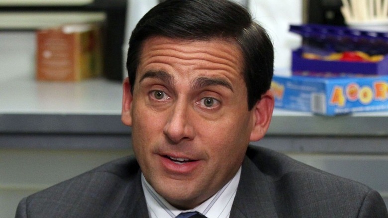 Michael in break room