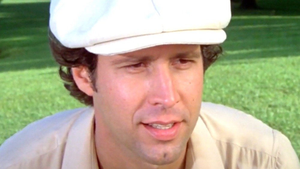 Chevy Chase being the ball