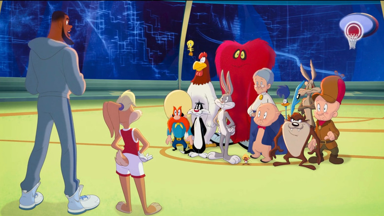Looney Tunes listening to Lebron James