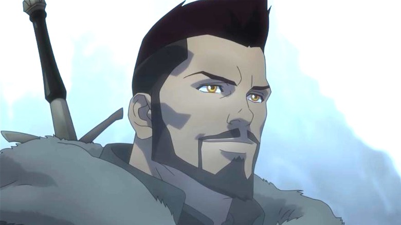 Animated Vesemir ECU smirking