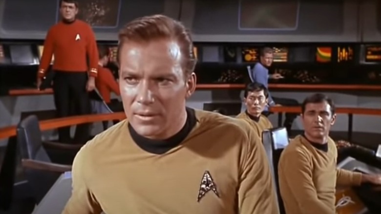 James T. Kirk on bridge of the Enterprise
