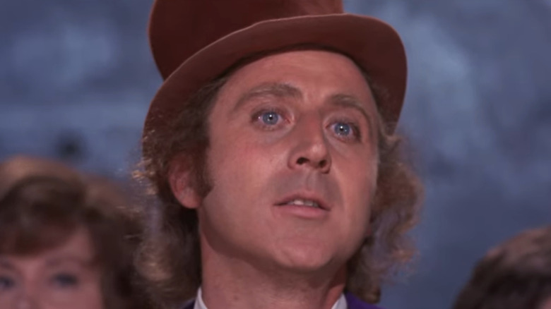 Willy Wonka singing wistfully