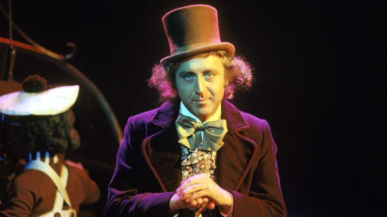 Willy Wonka staring
