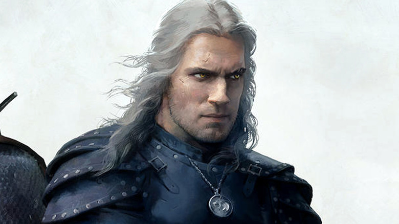 The Witcher art Geralt